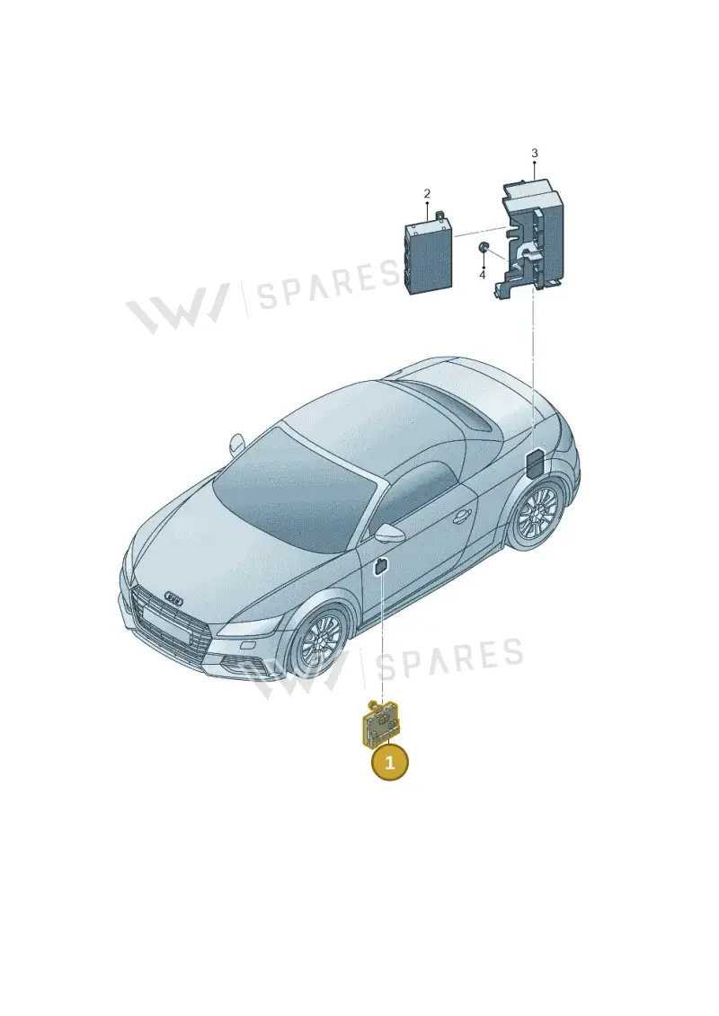 5Q0959592L — Audi TTRS Coupe (2016-2023) diagram 850959100, position 1