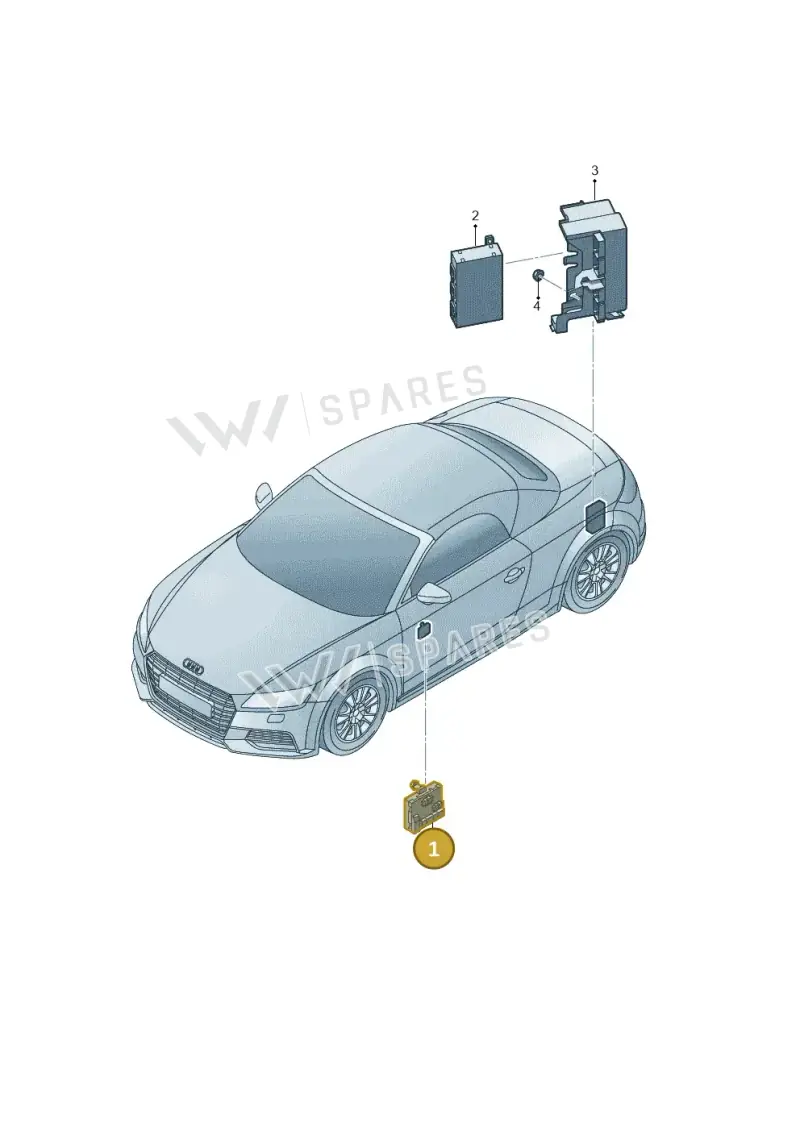5Q0959593L — Audi TTRS Coupe (2016-2023) diagram 850959100, position 1