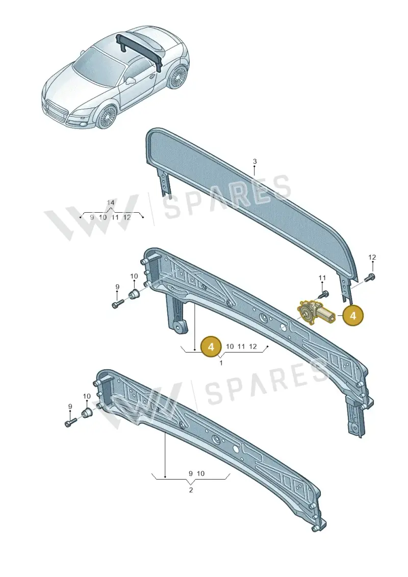 5Q0959802 — Audi TTRS Coupe (2016-2023) diagram 850862300, position 4