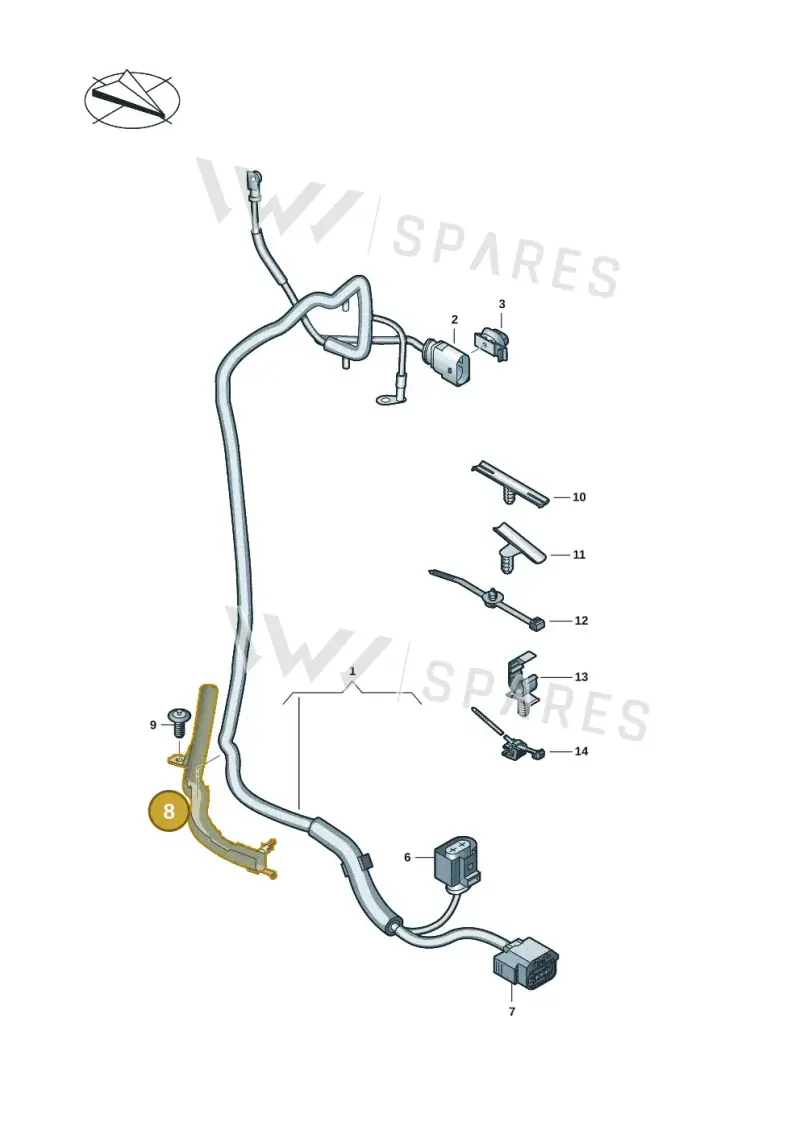 5Q0971615J — Audi RSQ3 Sportback (2019-2024) diagram f3z972750, position 8