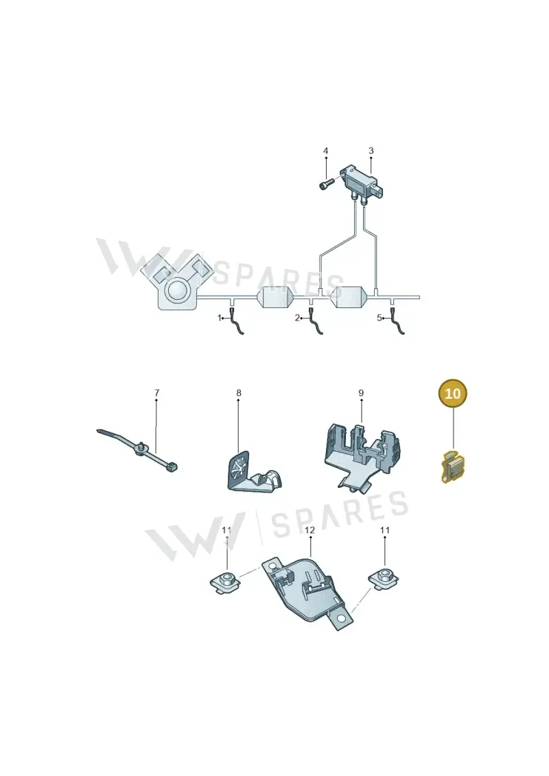 5Q0971842 — Audi RSQ3 Sportback (2019-2024) diagram 853906005, position 10