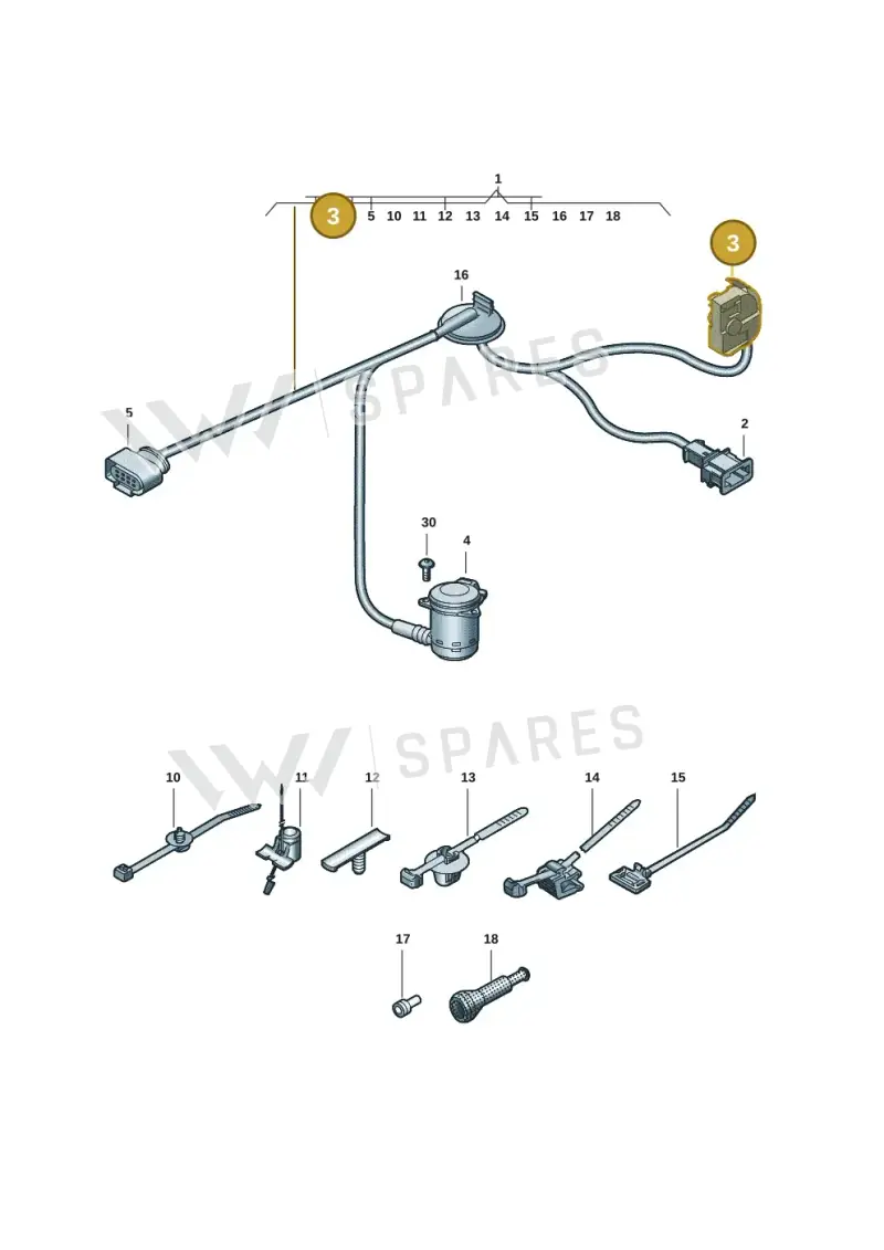 5Q0972724 — Audi A5 Limo 2.0 (2024-) diagram 8wk972680, position 3