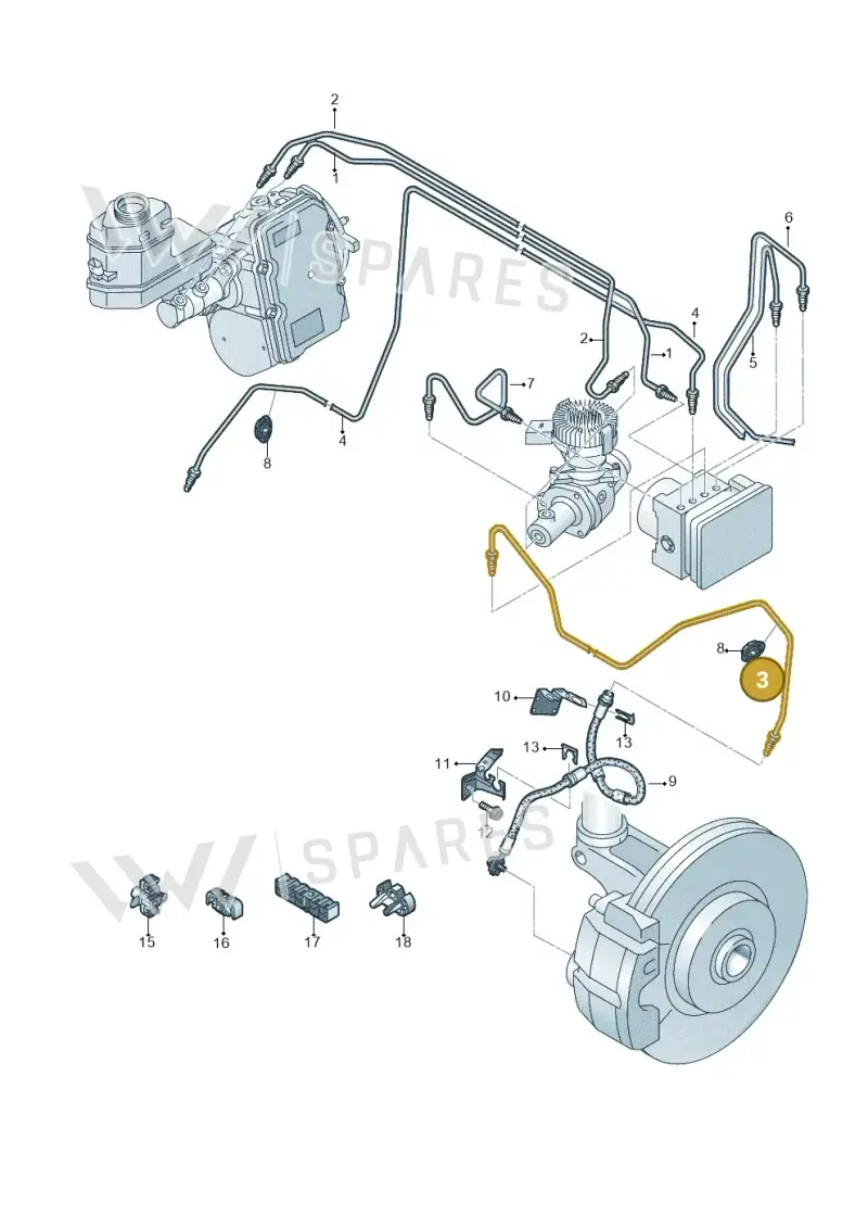 5Q2614723C — Audi A3 Sportback (2016-2020) diagram 774611250, position 3