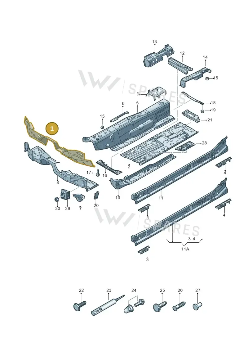 5Q2803143 — Audi RS3 Limousine (2017-2020) diagram 745803060, position 1