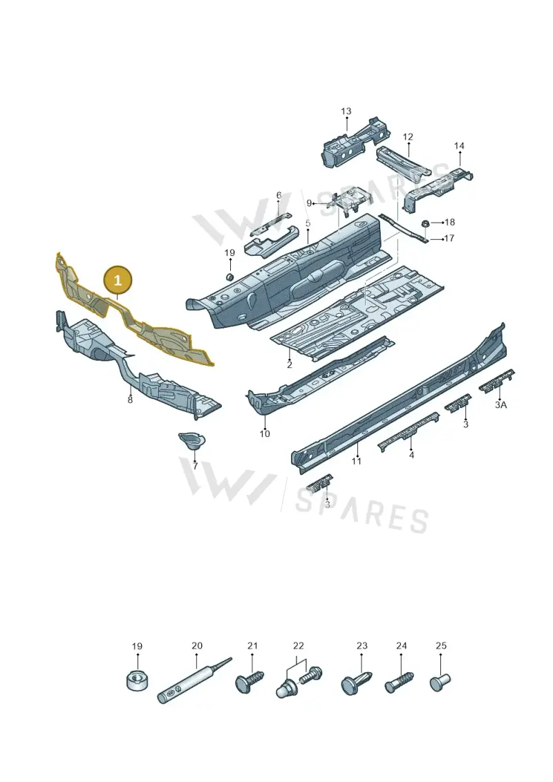 5Q2803143 — Audi RS3 Limousine (2017-2020) diagram 858803050, position 1