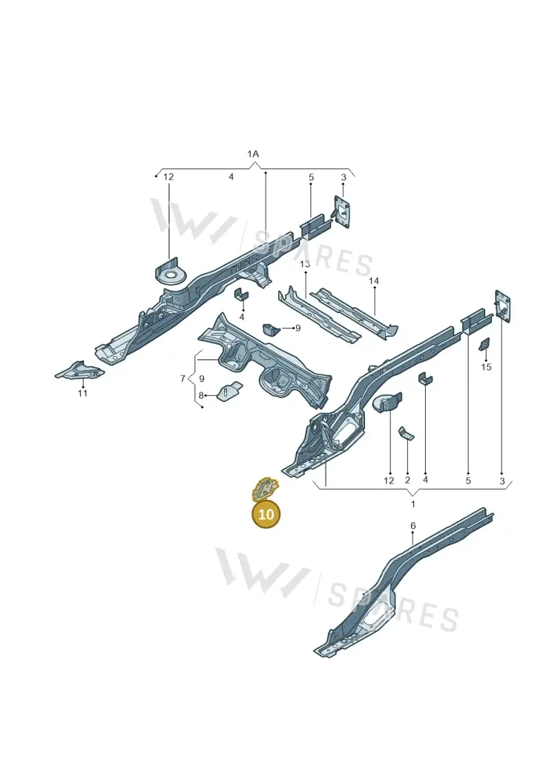 5Q7804127A — Audi A3 Cabrio (2016-2020) diagram 778803100, position 10
