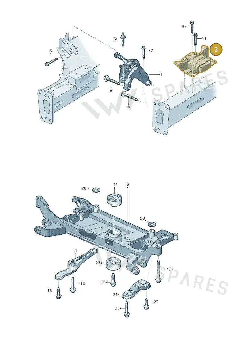 5QA199555F — Audi RSQ3 Sportback (2019-2024) diagram 858199100, position 3