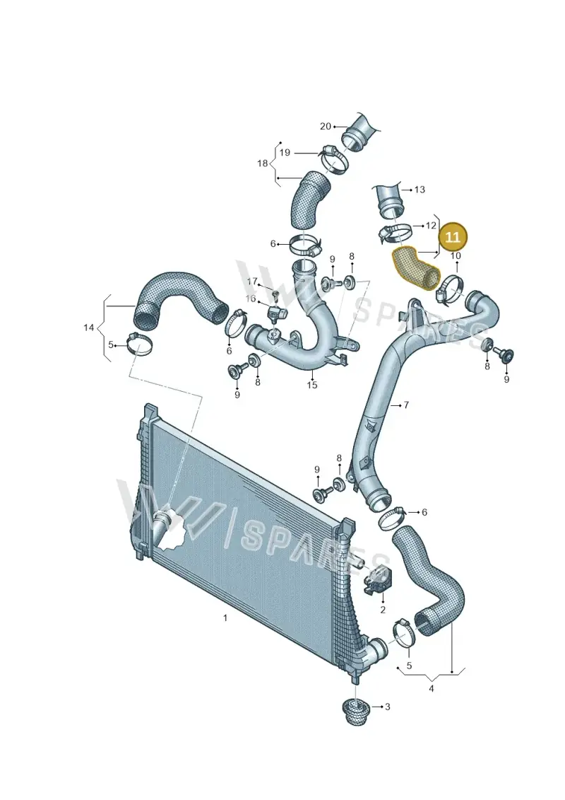 5QF145828C — Audi Q3 quattro (2018-2019) diagram 746145780, position 11