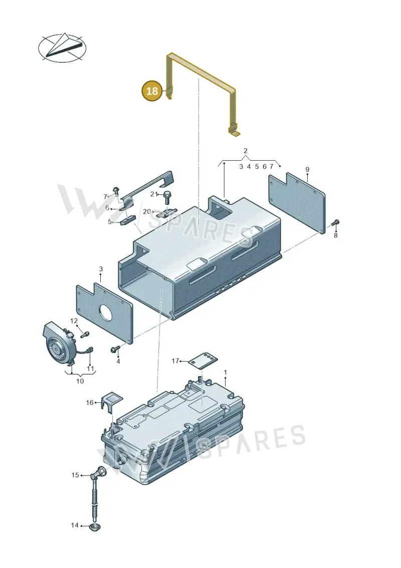 5QF867749A — Audi Q3 quattro (2018-2019) diagram 597915050, position 18