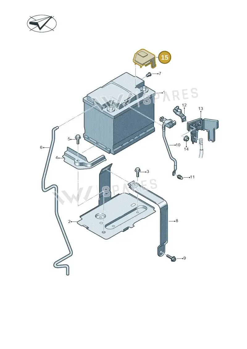 5QF971813 — Audi Q3 quattro (2018-2019) diagram 597915020, position 15