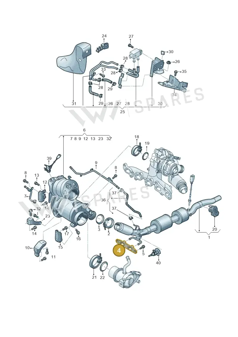 5QS253144 — Audi A3 Sportback (2019-2021) diagram 793253054, position 4