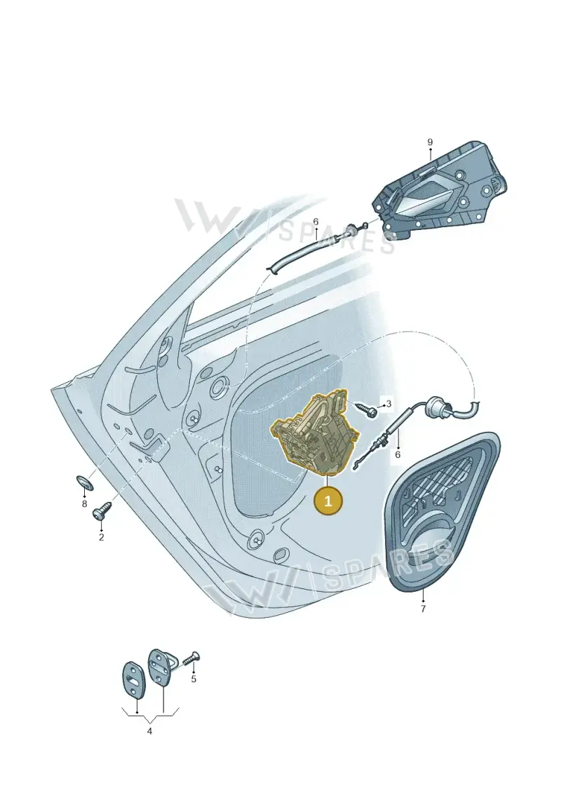 5TA839015D — Audi A1 sportback 1.0 (2018-) diagram 592839030, position 1