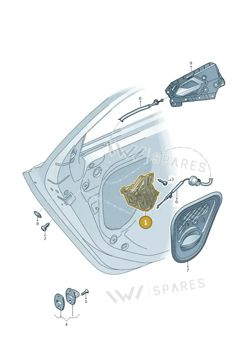 5TA839015E — Audi A1 sportback 1.0 (2018-) diagram 592839030, position 1