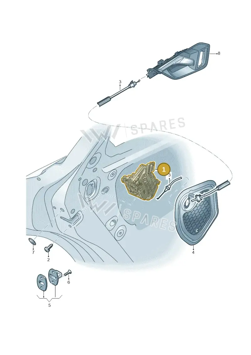 5TA839016L — Audi RSQ3 Sportback (2019-2024) diagram 597839030, position 1