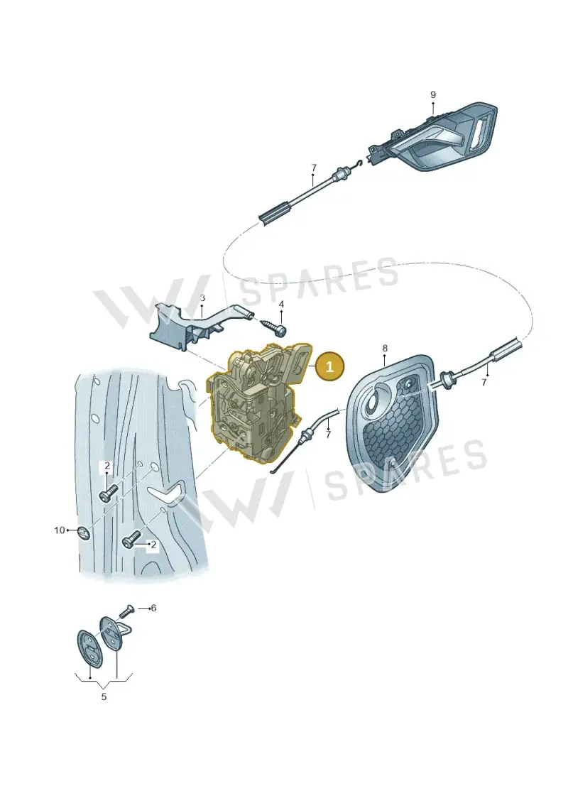 5TB837015E — Audi RSQ3 Sportback (2019-2024) diagram 597837030, position 1