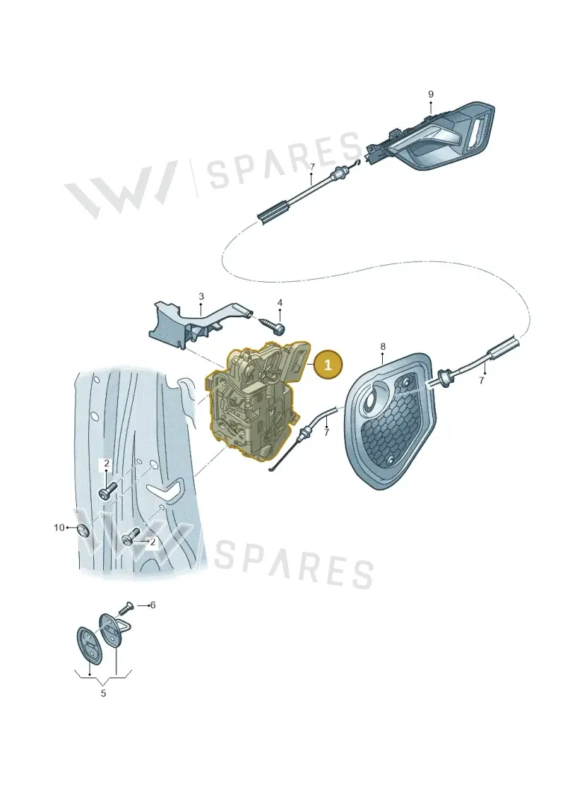 5TB837016E — Audi RSQ3 Sportback (2019-2024) diagram 597837030, position 1