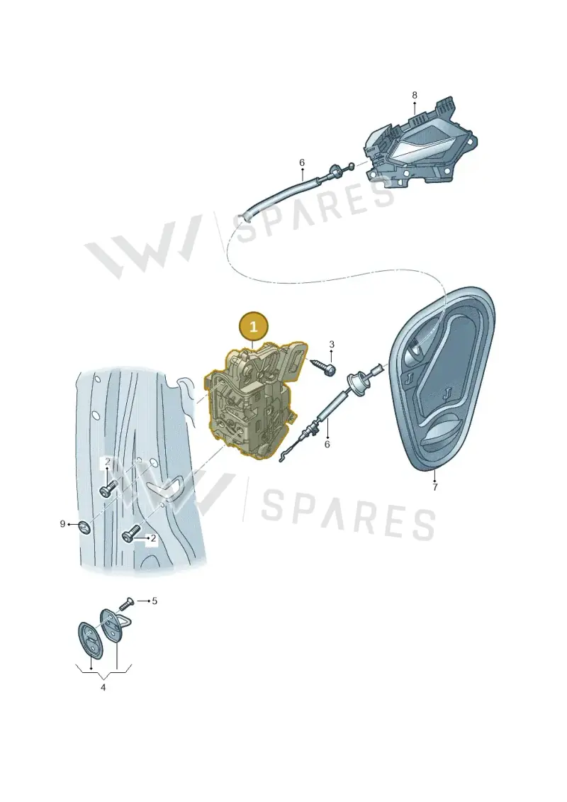 5TC837015B — Audi A1 sportback 1.0 (2018-) diagram 592837030, position 1