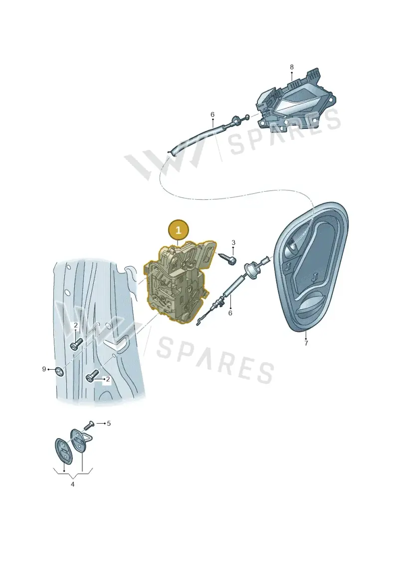 5TC837015D — Audi A1 sportback 1.0 (2018-) diagram 592837030, position 1