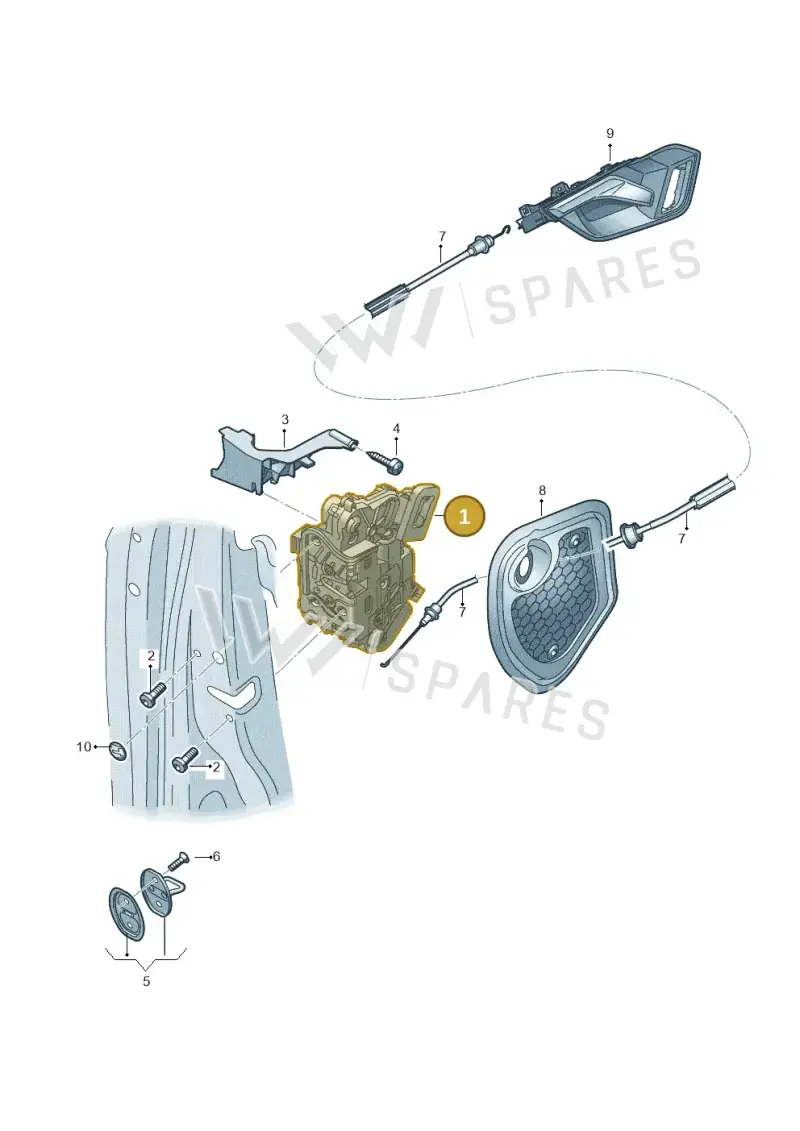 5TC837016B — Audi RSQ3 Sportback (2019-2024) diagram 597837030, position 1