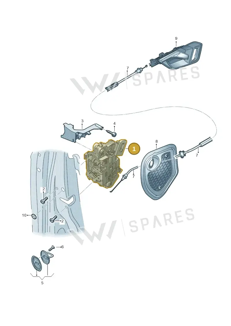 5TC837016E — Audi RSQ3 Sportback (2019-2024) diagram 597837030, position 1