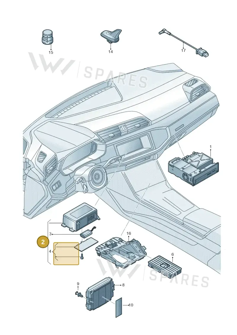 5WA035286 — Audi RSQ3 Sportback (2019-2024) diagram 597035550, position 2