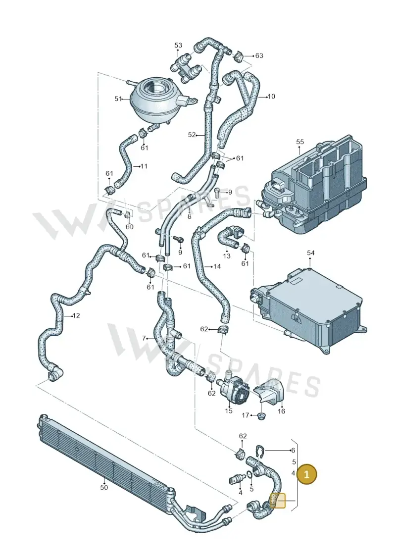 5WA121049H — Audi A3 Sportback (2019-2021) diagram 596121125, position 1
