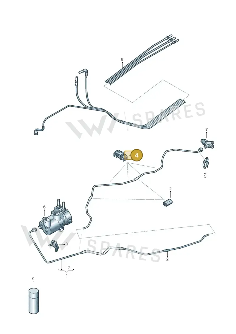 5WA131327B — Audi A3 Sportback (2019-2021) diagram 827201002, position 4