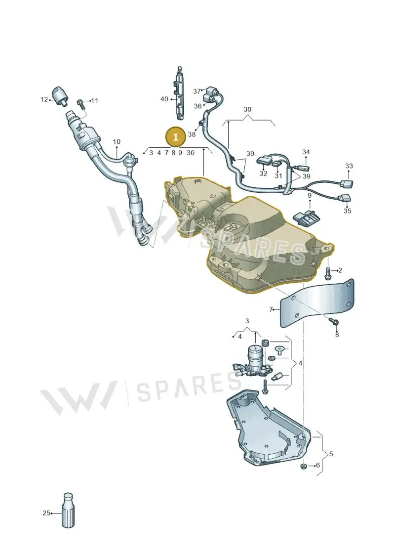5WA131877Q — Audi A3 Sportback (2019-2021) diagram 596201420, position 1