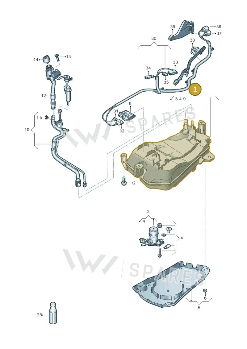 5WA131877S — Audi A3 Sportback (2019-2021) diagram 596201400, position 1