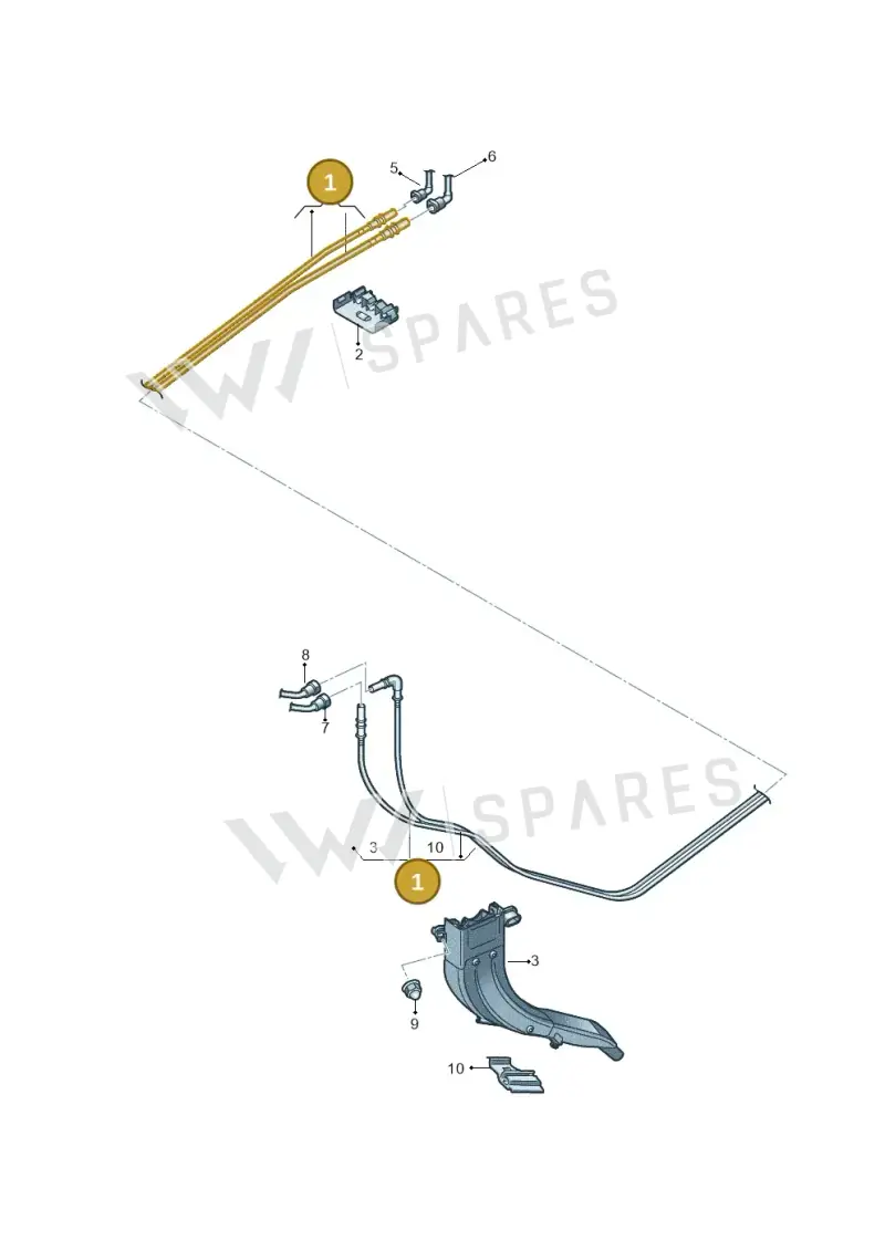 5WA200059CC — Audi A3 Sportback (2019-2021) diagram 596201200, position 1