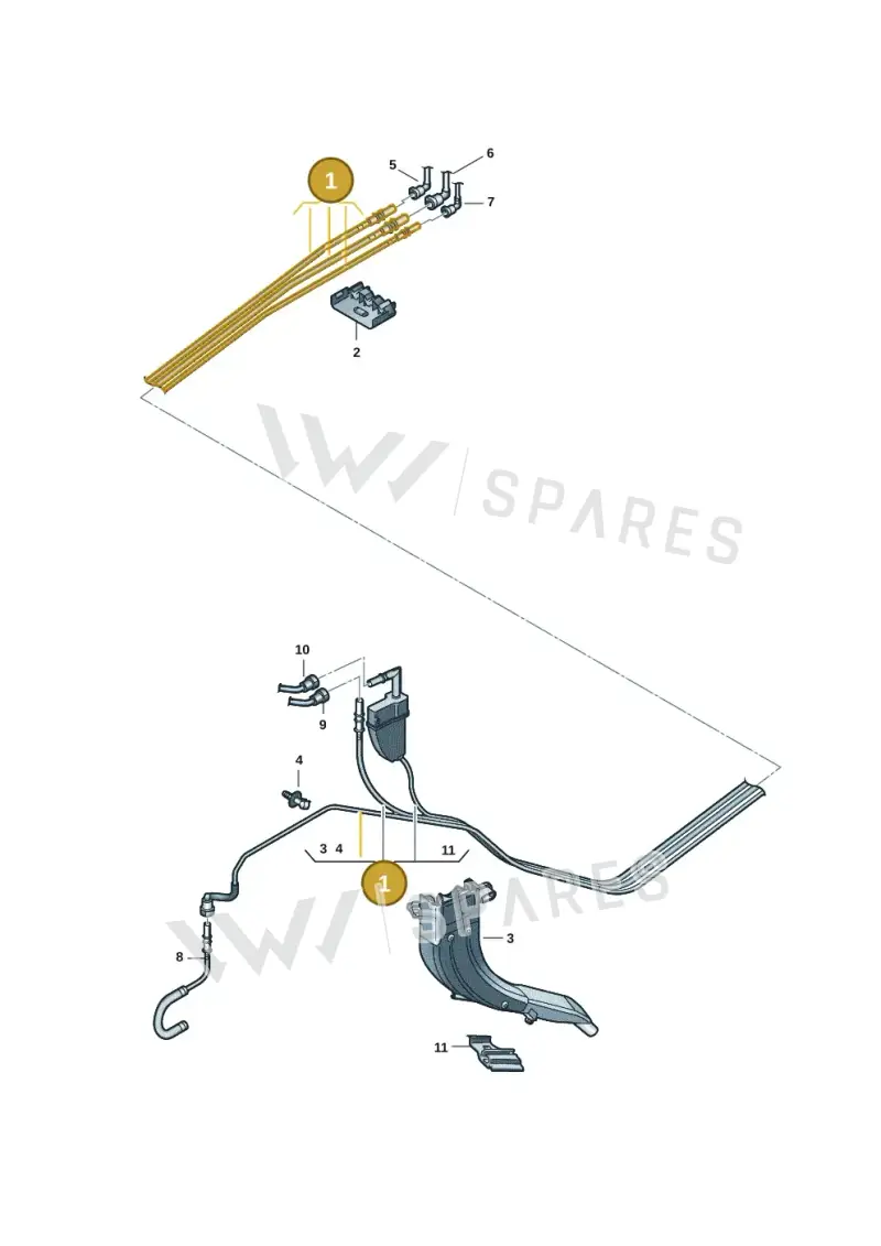 5WA200059CP — Audi A3 Sportback (2019-2021) diagram 596201225, position 1