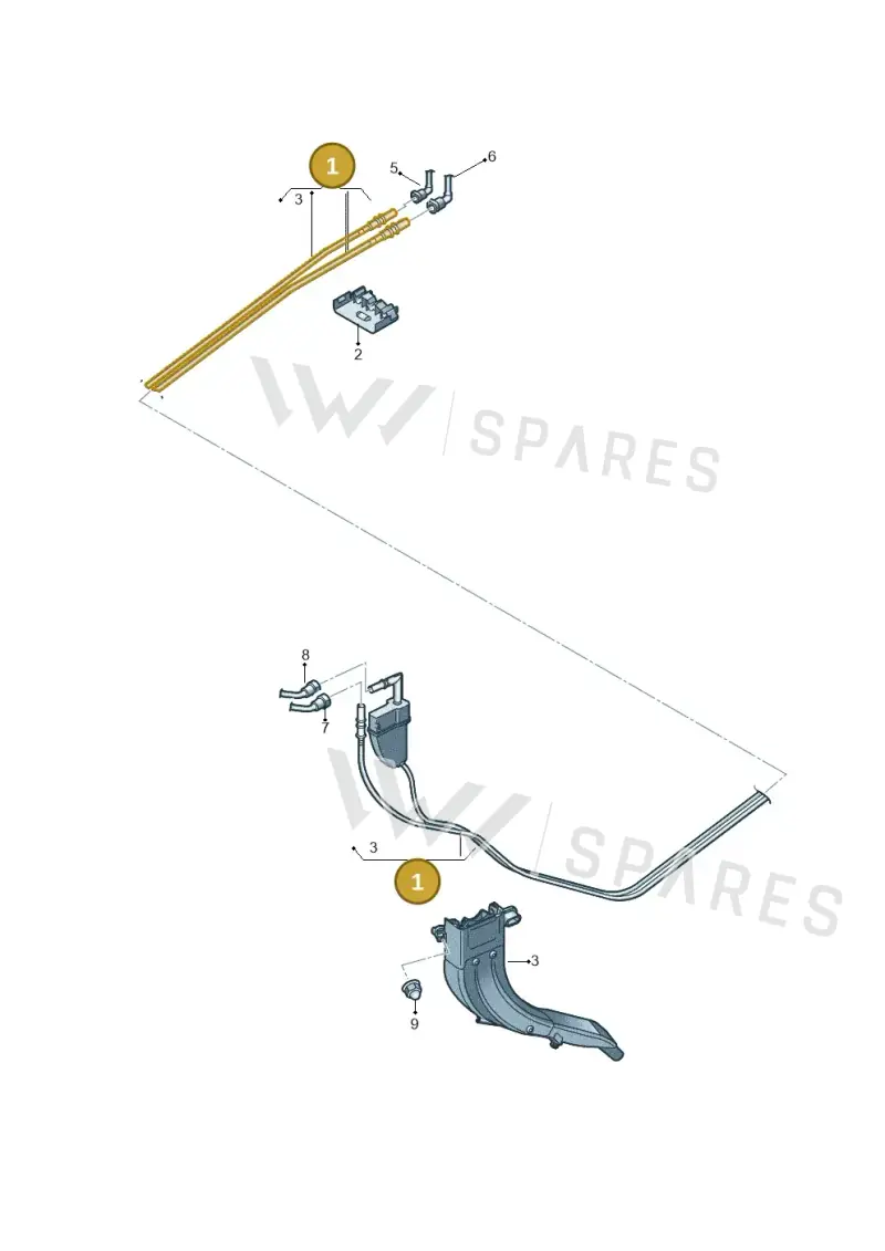 5WA200059EK — Audi A3 Sportback (2019-2021) diagram 596201240, position 1