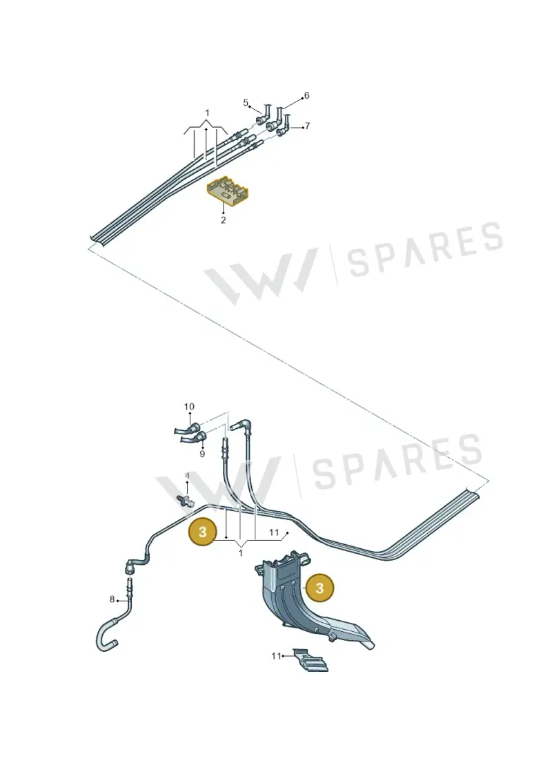 5WA201973 — Audi A3 Sportback (2019-2021) diagram 596201220, position 3