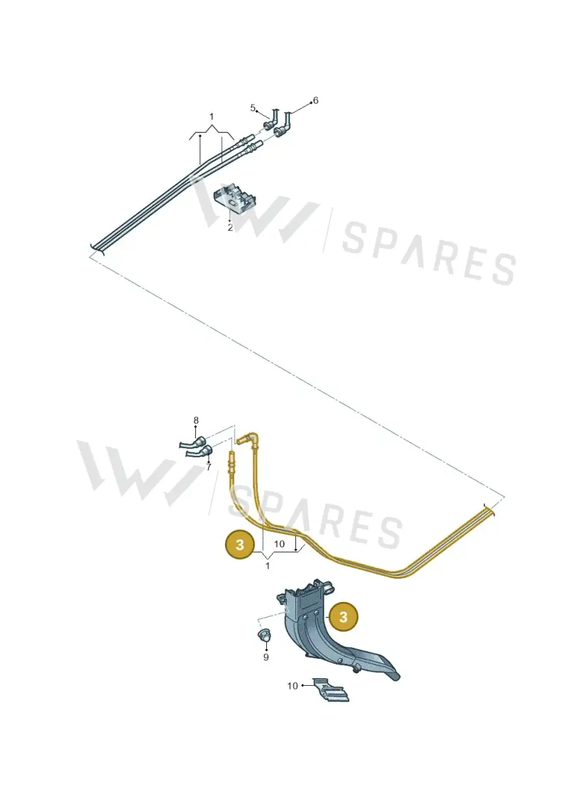 5WA201973F — Audi A3 Sportback (2019-2021) diagram 596201200, position 3