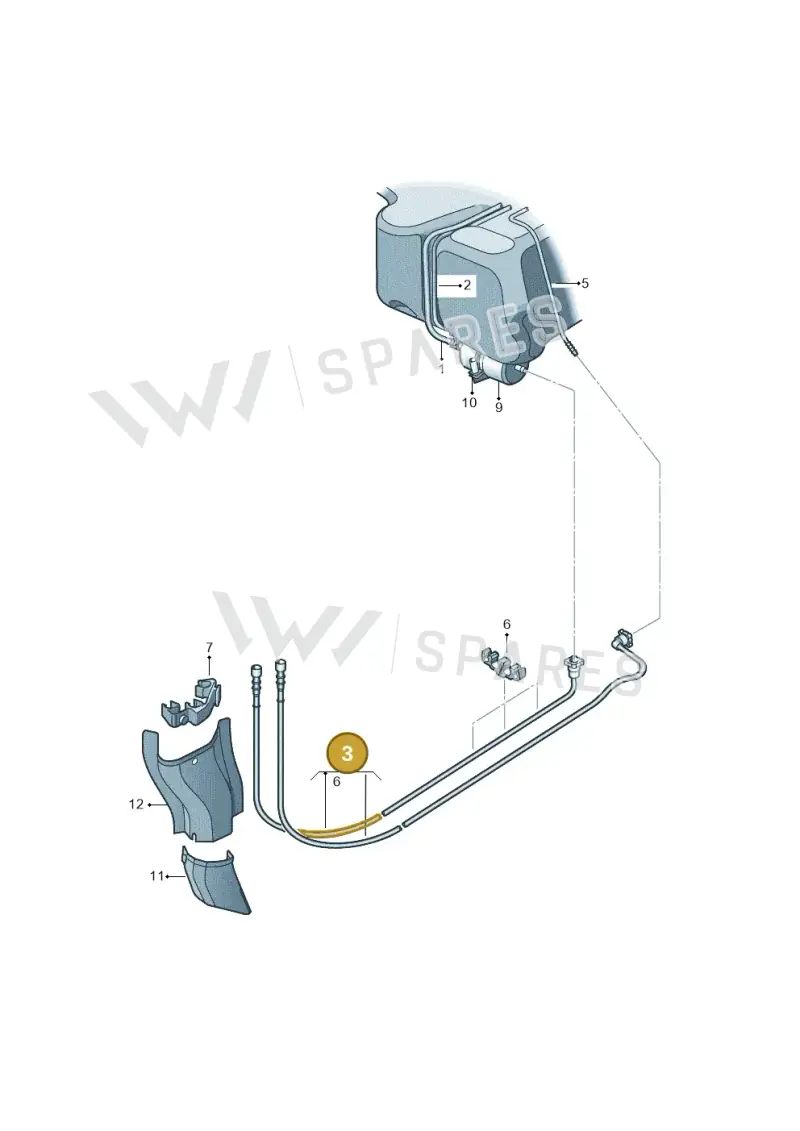 6C0200059F — Audi A1 Sportback (2014-2018) diagram 672201400, position 3