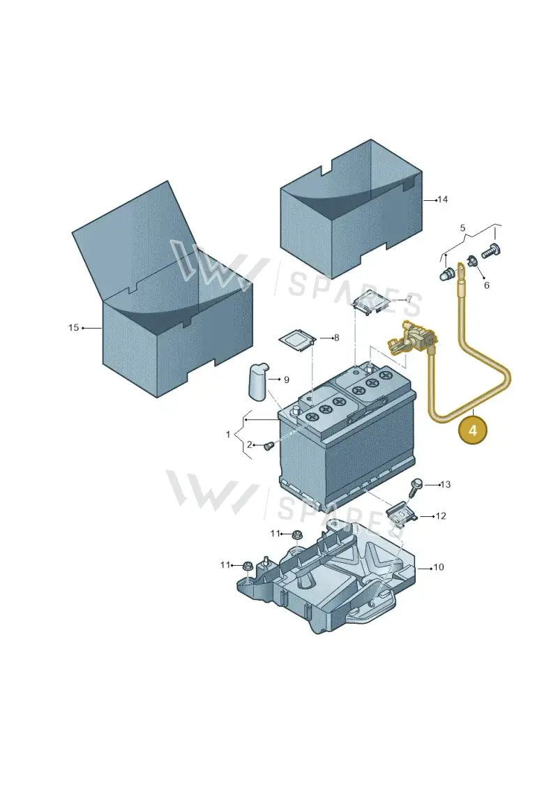 6C0915181D — Audi A1 Sportback (2014-2018) diagram 792915100, position 4