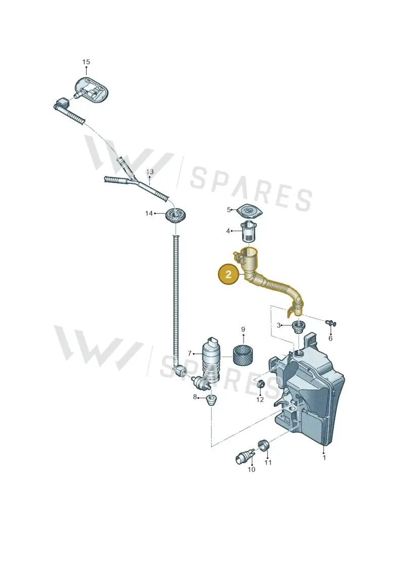 6F0955463B — Audi A1 sportback 1.0 (2018-) diagram 592955010, position 2