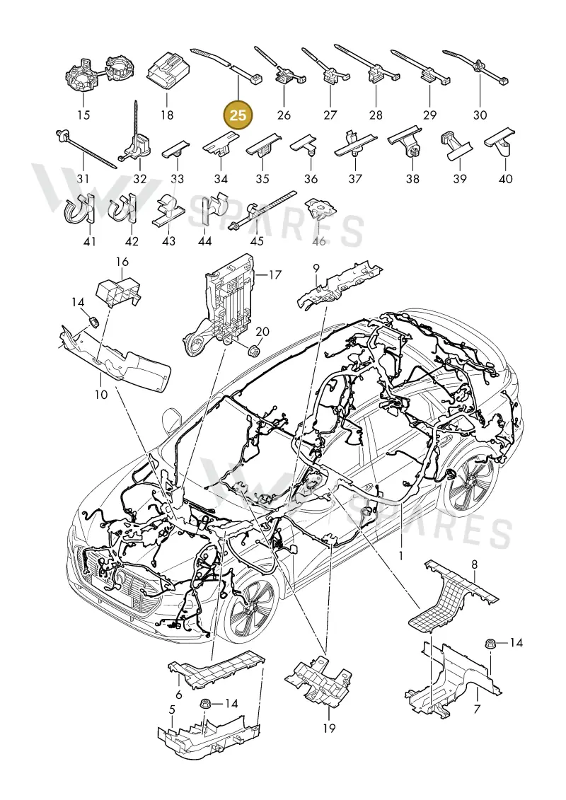 6L0971930B — Audi Q6 e-tron (2023-) diagram f5s971800, position 25