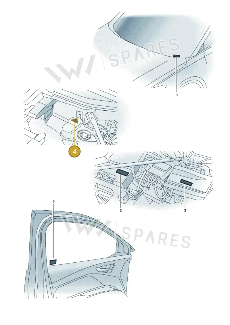 6N0010778L — Audi Q4 Sportback (2021-2022) diagram 89a010015, position 4
