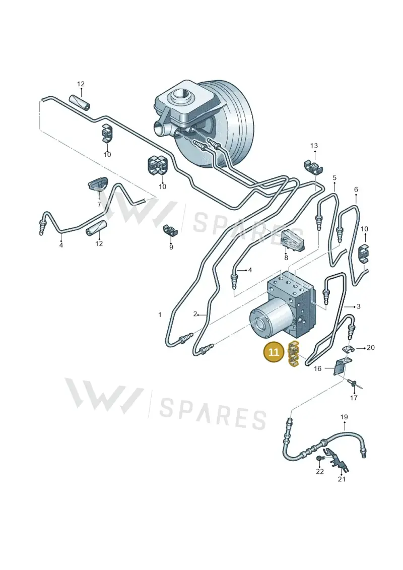 6N0611797D — Audi Q5 qu. 2.0 TDI (2012-2017) diagram 620611200, position 11