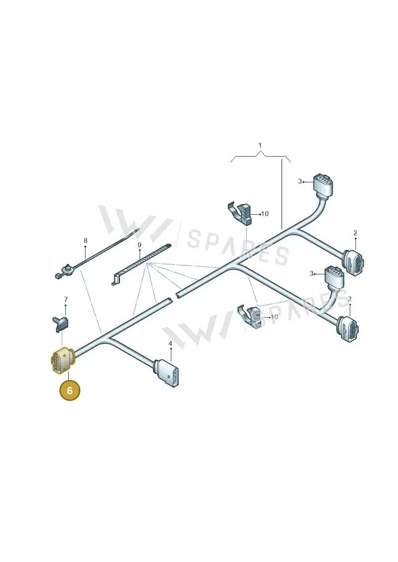 6N0973855 — Audi A4/S4/Av./qu.     05> (2005-) diagram 291972600, position 6