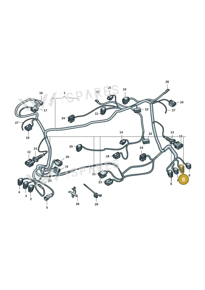 6N0973855 — Audi RS e-tron GT (2020-2020) diagram 4j1971150, position 8
