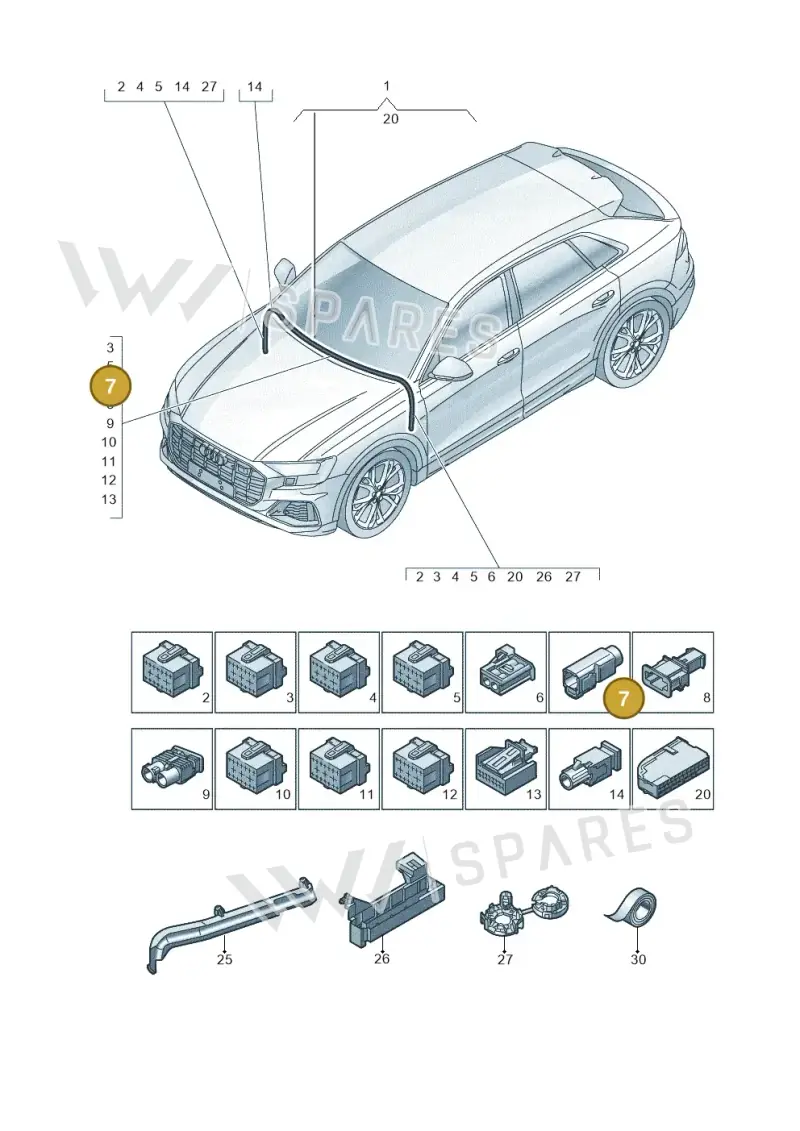 6Q0035576K — Audi RS Q8 Quattro (2019-) diagram 429971900, position 7