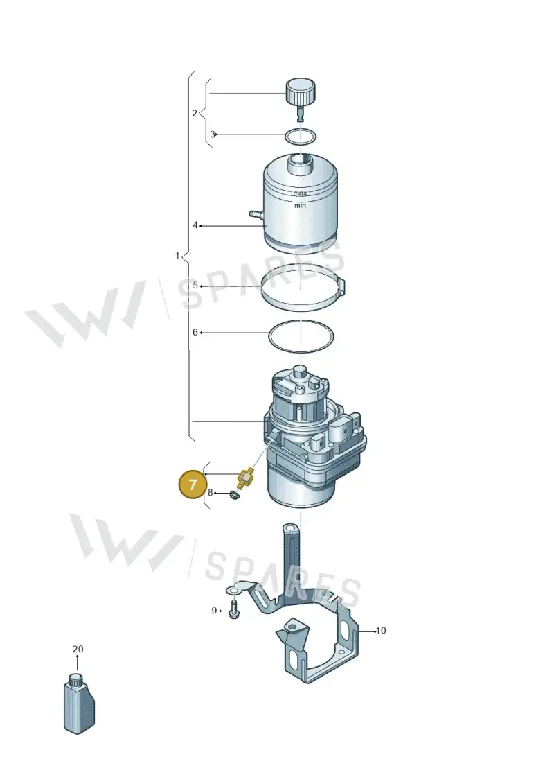 6Q0423809D — Audi A1 Sportback (2010-2015) diagram 672423450, position 7
