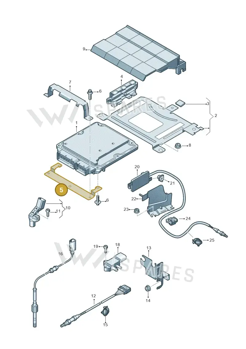 6Q0907269B — Audi Q3 2.0 TDI (2014-2019) diagram 855906050, position 5