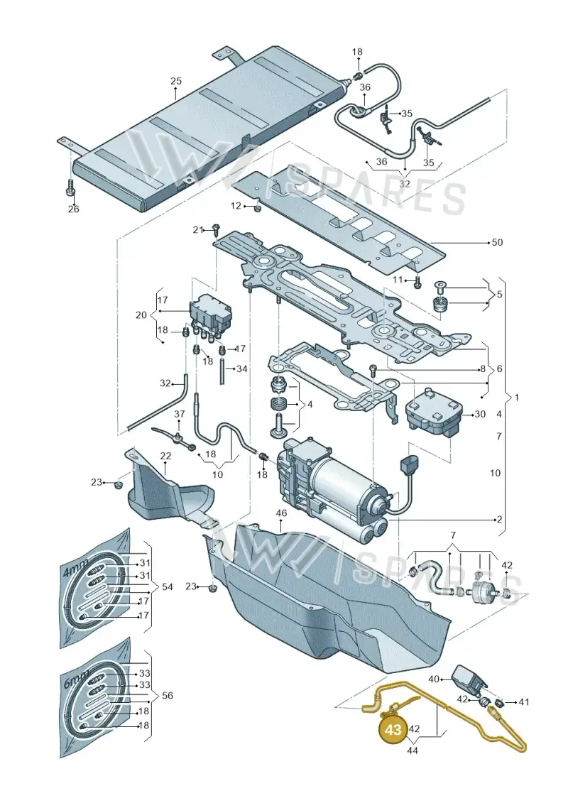 6Q0971838C — Audi Q5 (2016-2020) diagram 896616300, position 43