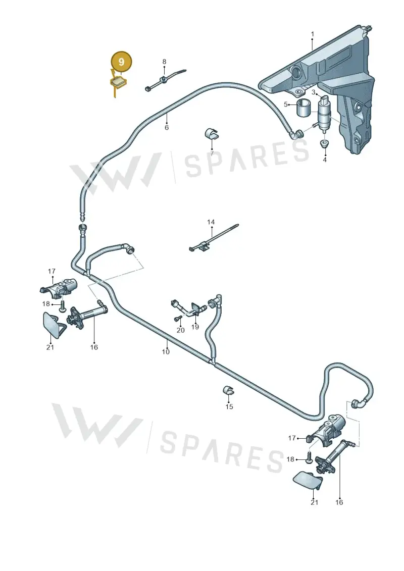 6Q0971848F — Audi RS6 Avant (2019-) diagram 435955035, position 9