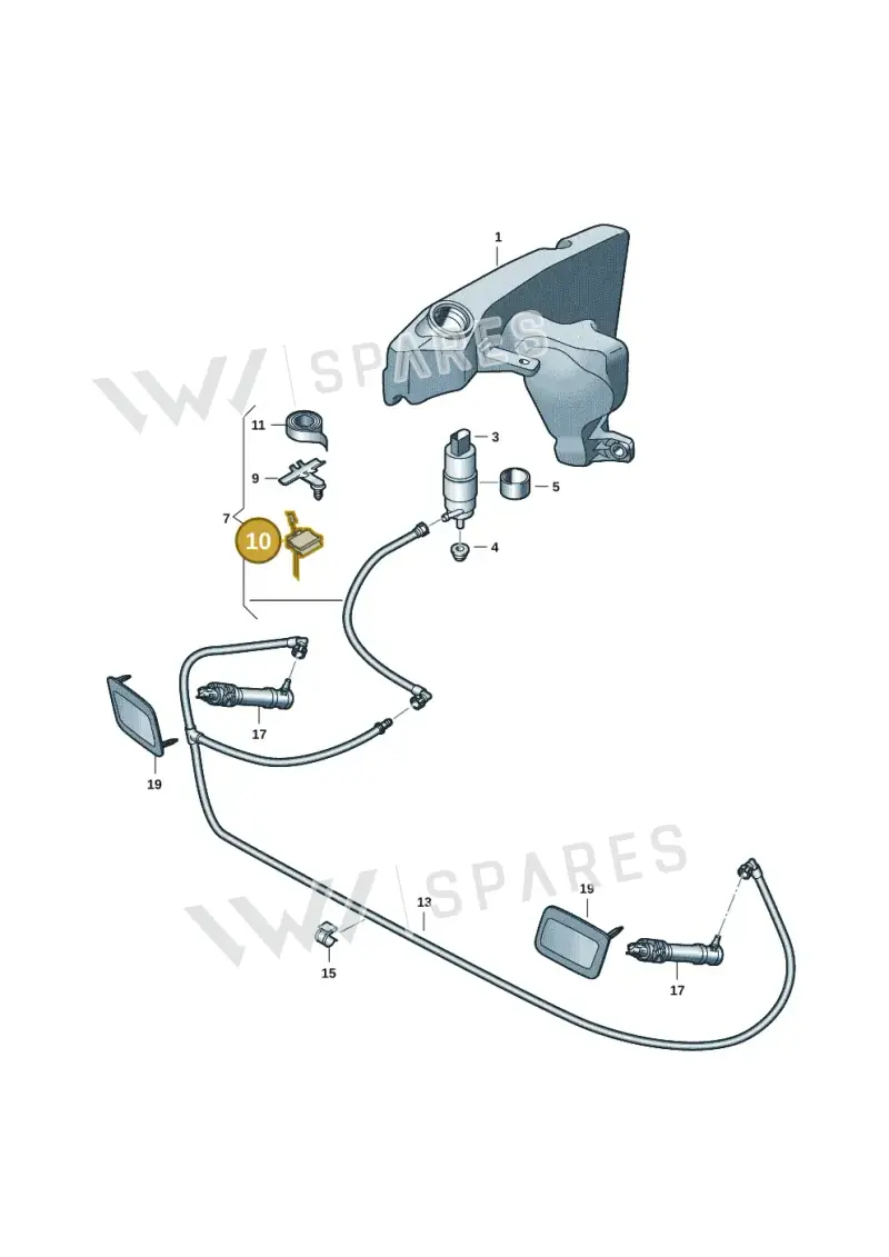 6Q0971848F — Audi Q3 quattro (2018-2019) diagram 597955045, position 10