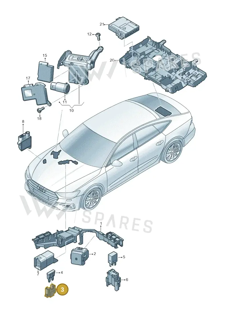 6R0937530 — Audi RS7 Sportback (2019-) diagram 435937200, position 3