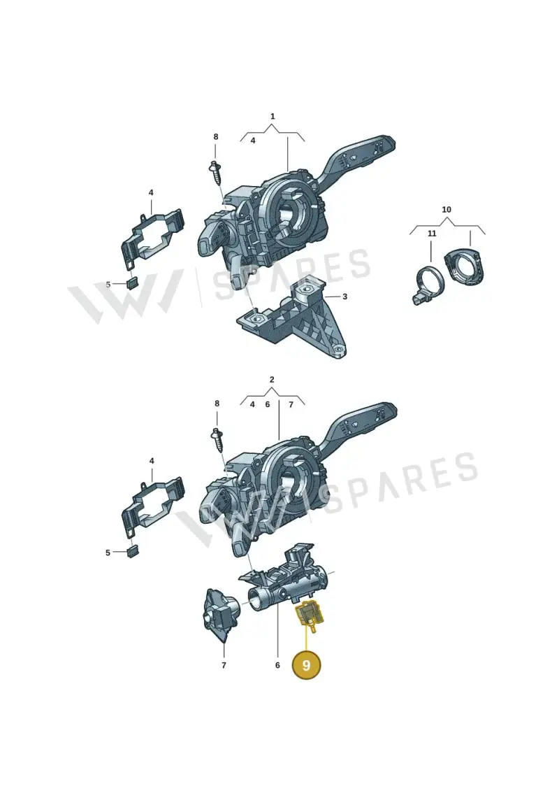 6RA953527 — Audi RSQ3 Sportback (2019-2024) diagram 597953505, position 9